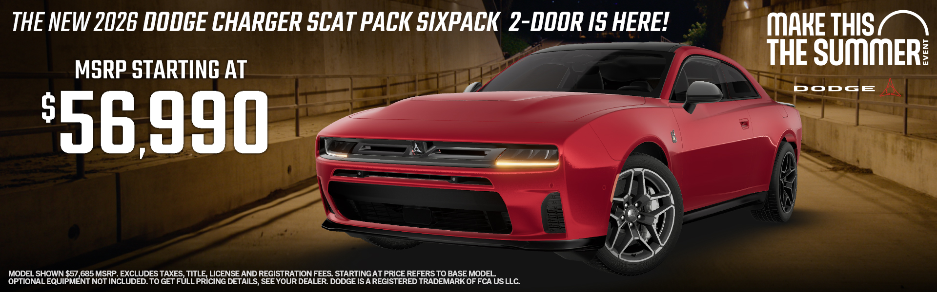 Dodge Charger Scat Pack Sixpack 2-Door Offer