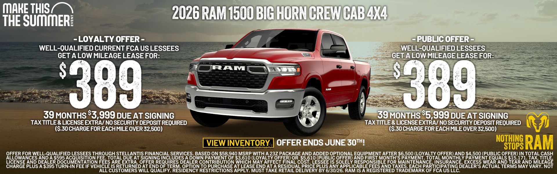 Ram 1500 Offer