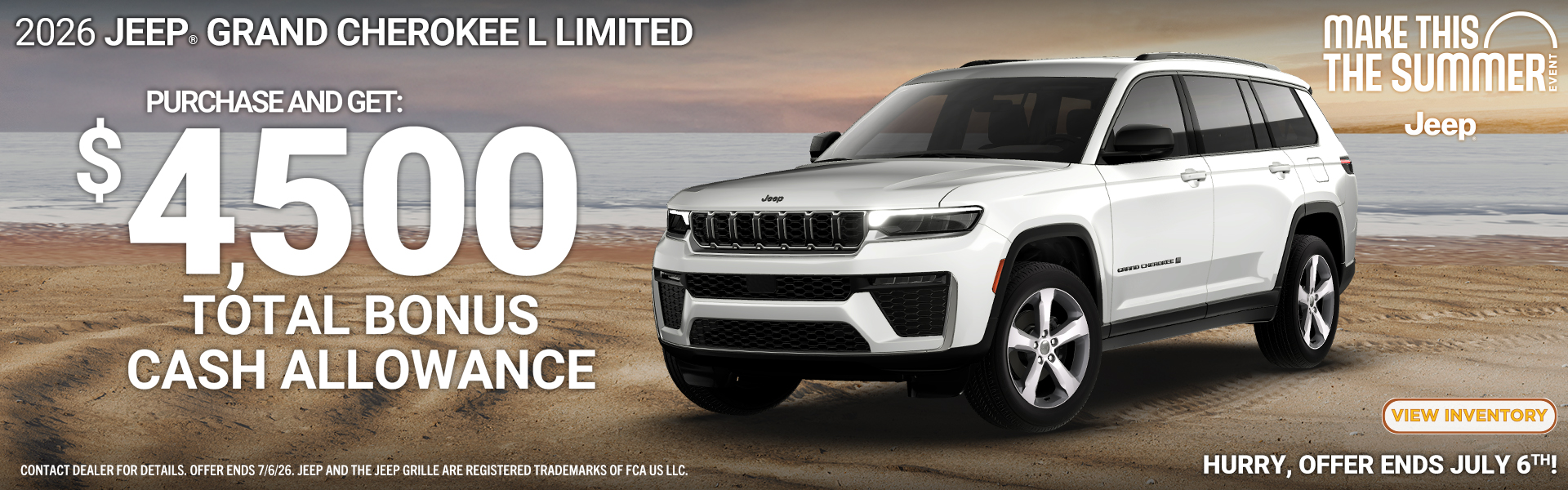 Jeep Grand Cherokee L Limited Offer