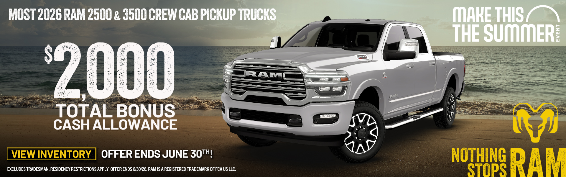 Ram 2500 and 3500 Offer