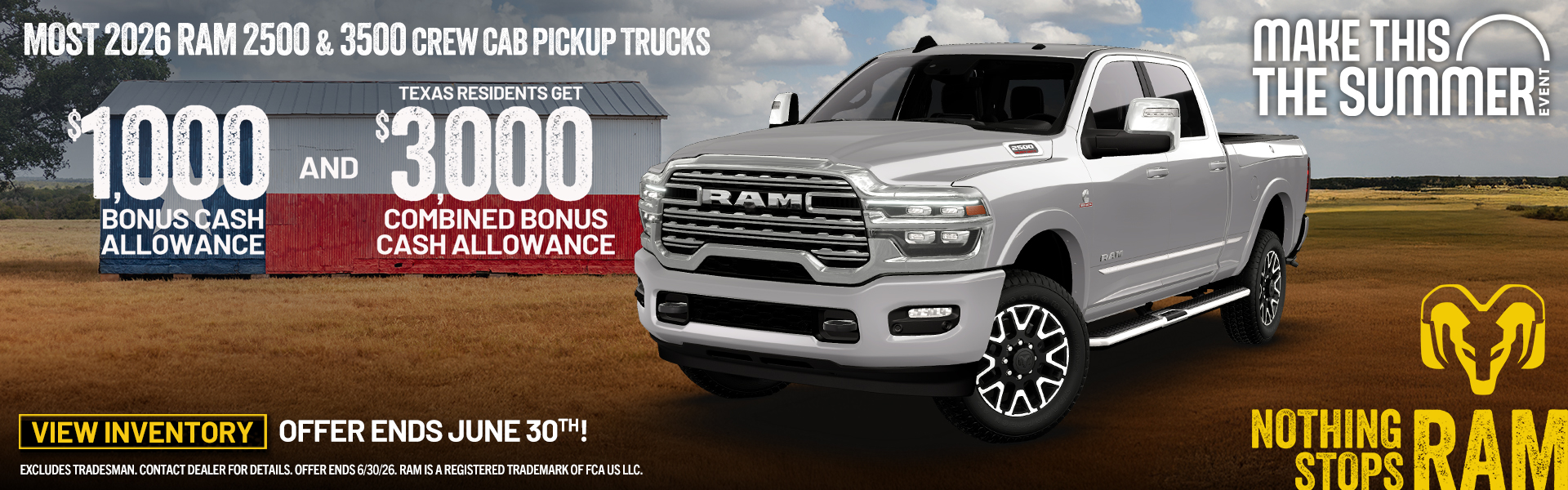 Ram 2500 and 3500 Offer