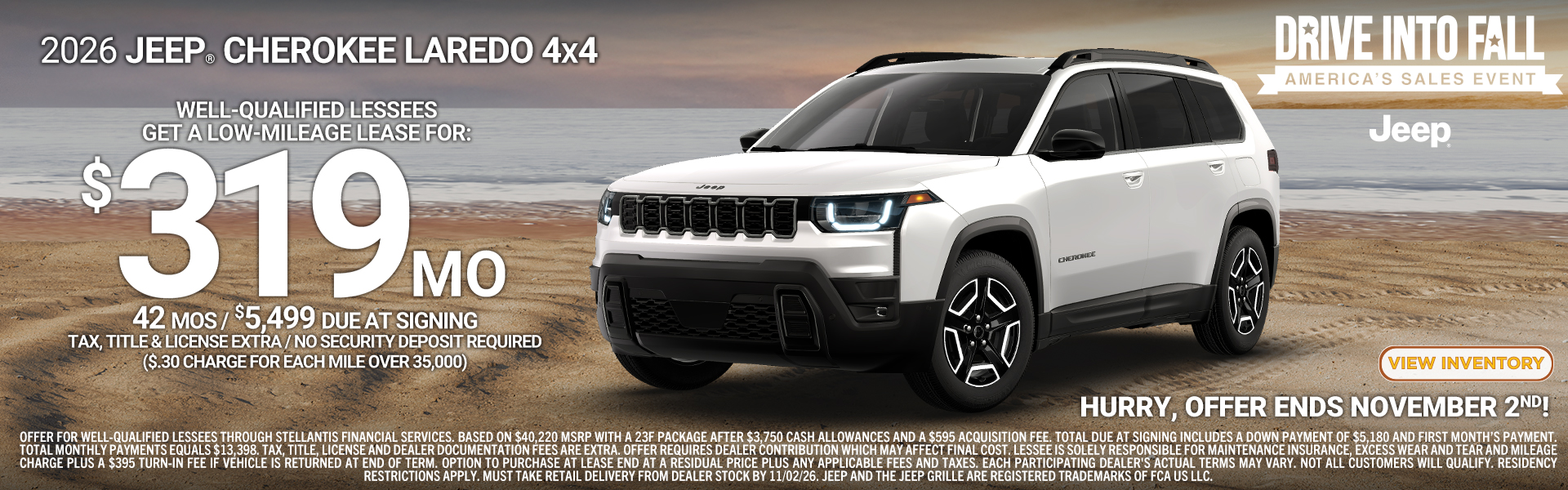 Jeep Cherokee offer