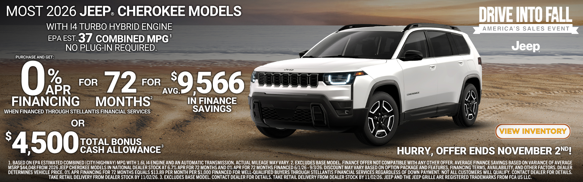 Jeep Cherokee offer