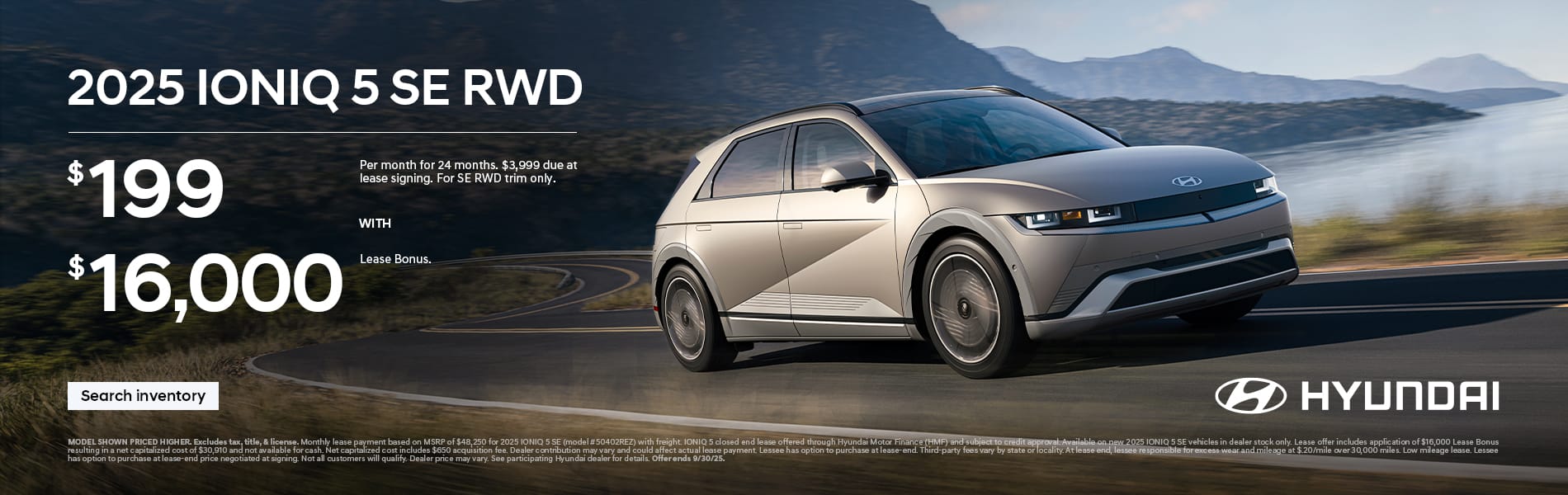 IONIQ 5 $199 SE Lease