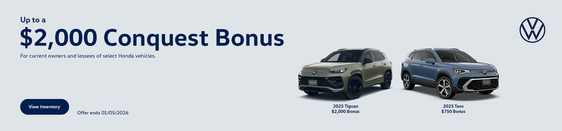 2025 VW Tiguan and Taos